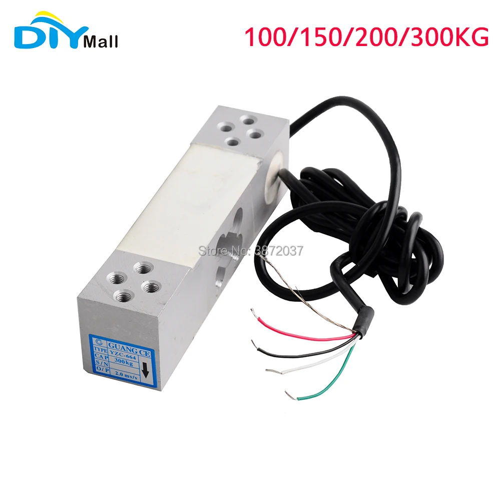 

DIYmall YZC-664 Load Cell Digital Portable Electronic Weight Weighing Sensor 100KG 150KG 200KG 300KG For Arduino
