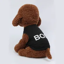 Новинка для питомцев Весна и лето дышащий классический принт Boss жилет одежда для кошек собак кошек Жилет Блуза с принтом кошки щенка