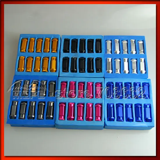 

Special Offer High Quality Light Weight 20PCS/SET 50mm Aluminum D-1 Spec Wheel Nuts P1.25 / P1.5 Red