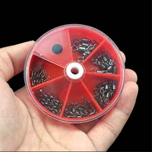 75 шт./лот 6 размеров рыболовный разъем 1#/4#/6#/8#/10#/12# круглый подшипник вращающиеся твердые кольца Вертлюги черный никель цвет