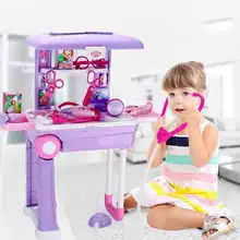 Дисней Игрушки для девочек детский подарок София принцесса детский игровой домик симулятор доктор медицинская игрушка "Медсестра" чемодан набор игрушек для девочек