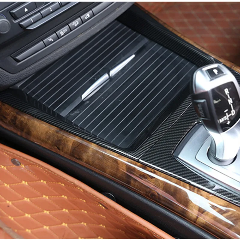 Центральная консоль рамка держателя стакана воды декоративная крышка Накладка для BMW X5 E70 2008-2013 углеродное волокно цвет интерьерные аксессуары