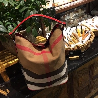 

Bags for women famous brand the women's plaid bucket bag canvas shoulder Messenger bag luxury designer design handbag