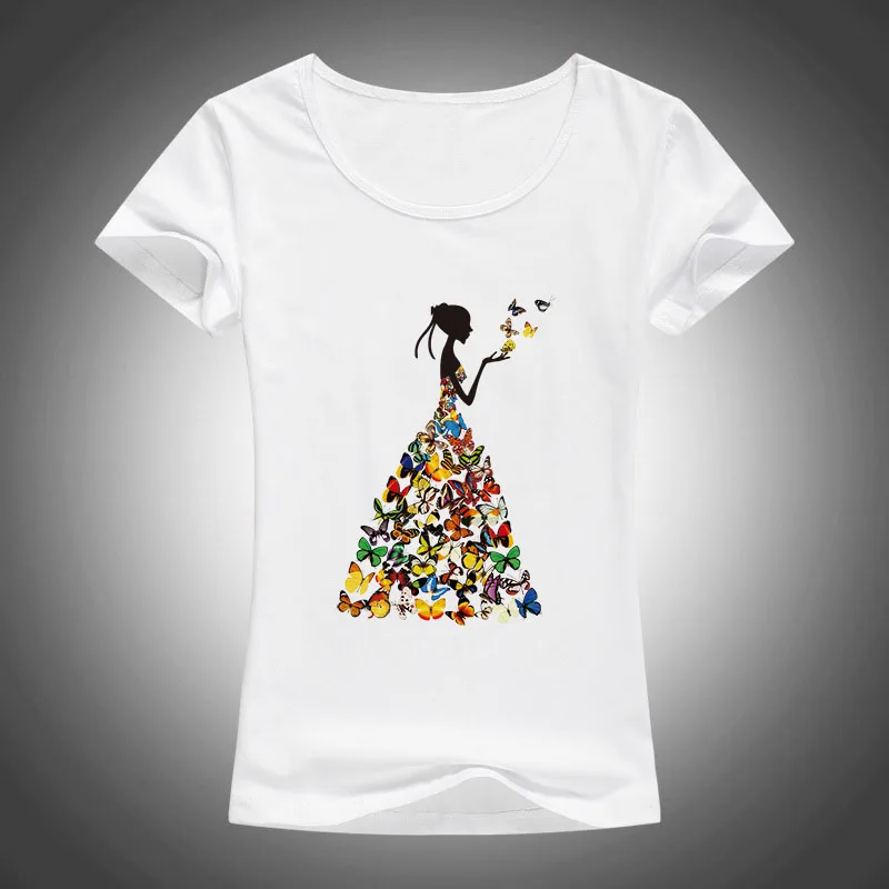 Verano lycra algodón t-shirt mujer Harajuku mariposa imprimir Camisetas Mujer Tops o-cuello Camisetas Tees Femme f108 Verano lycra algodón t-shirt mujer Harajuku mariposa imprimir Camisetas Mujer Tops o-cuello Camisetas Tees Femme f108
