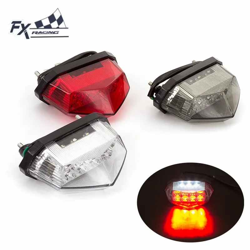 LED Tail Brake Stop Running Light For Honda Kawasaki Yamaha KTM Motorcycle Atv Dual Sport Dirt Bike Quad Red