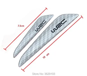 

4PCS Car door protection carbon fiber scratch rubber stickers car-styling for ALFA ROMEO 147 159 156 mito giulietta 166