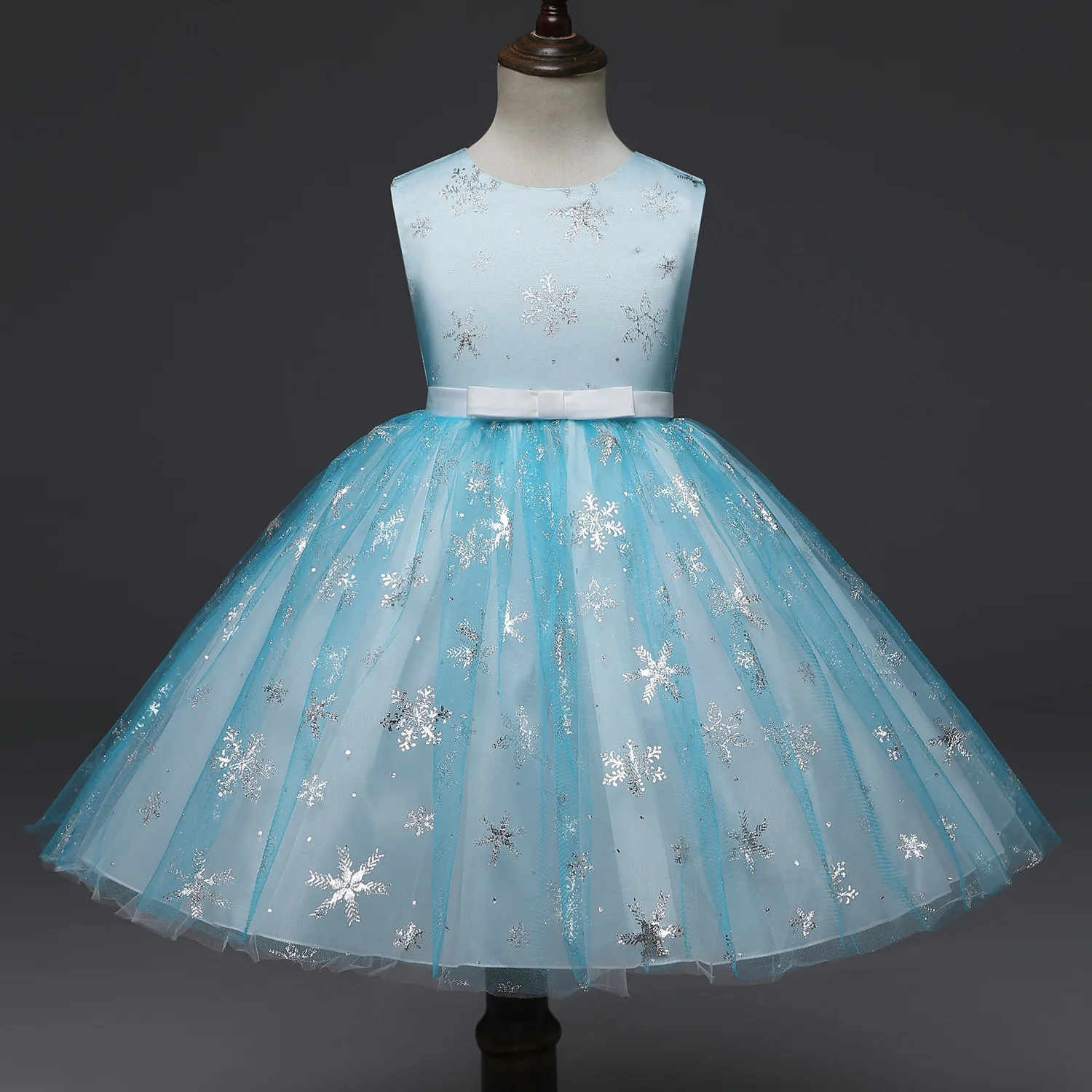 

Baby Girls Princess Party Dresses Star Sequin Sleeveless Dress Princess Mesh Lace Birthday Baby Girl Toddler New Years Eve 2019