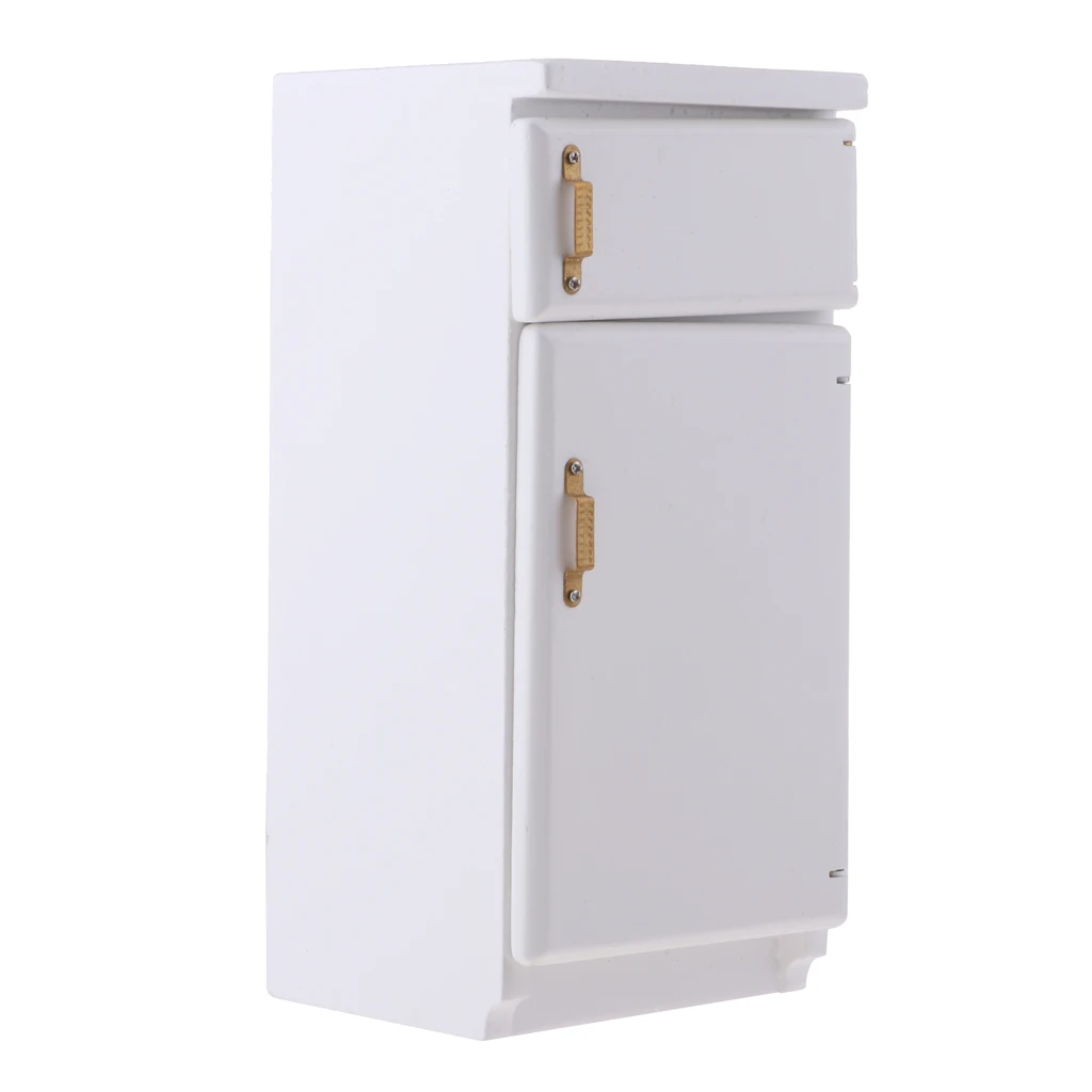 MINIATURE WHITE REFRIGERATOR FOR YOUR DOLL HOUSE