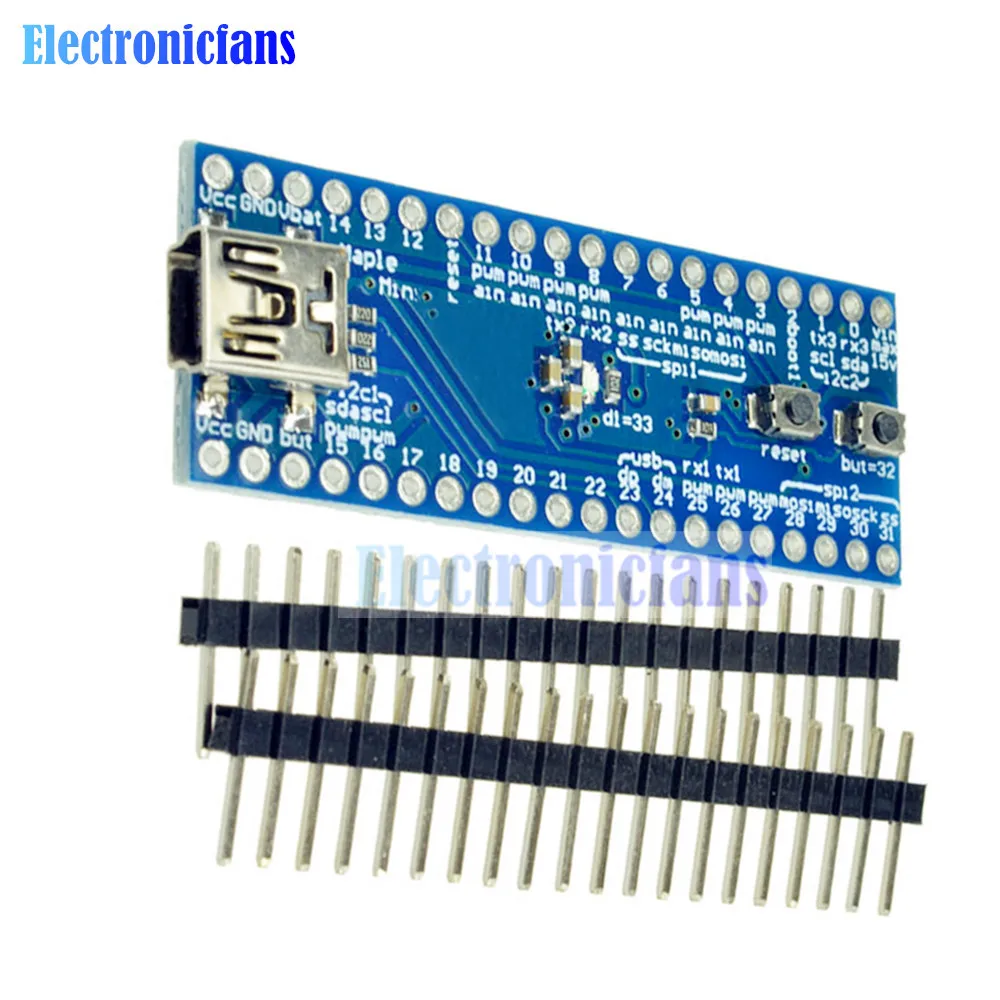 STM32F103CBT6 клен мини ARM STM32 Cortex-M3 модуль контроллера 3,3 В USB цифровой IO PWM контакты порт для Arduino