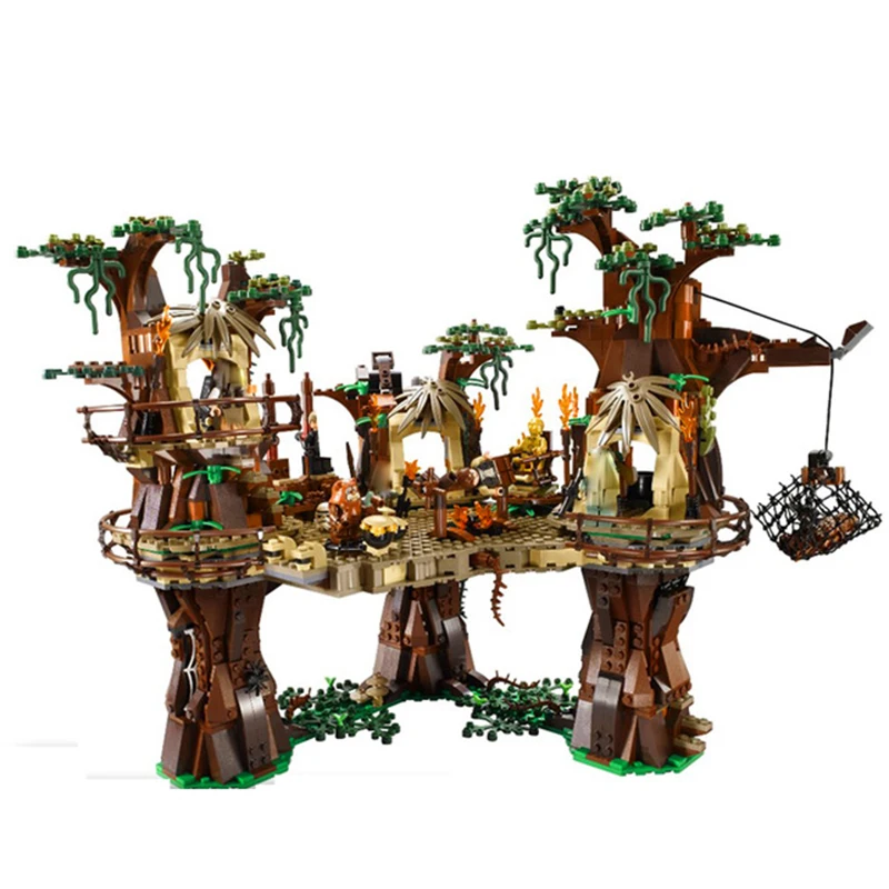 

LELE 05047 Star Series War Ewok Village Virgin Forest Model Building Blocks Bricks Starwars 10236 Kids Education Toys Gift