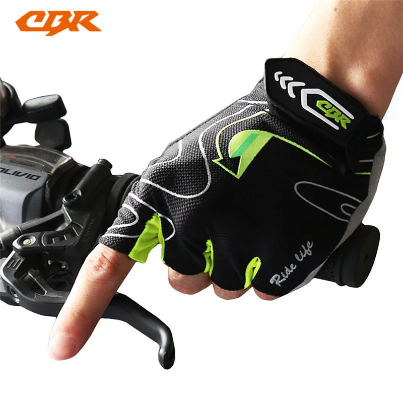 CBR Ciclismo medio dedo Guantes de ciclismo nylon montaña Guantes transpirable deporte guantes ciclismo bicicleta Bicicletas Guantes de ciclismo