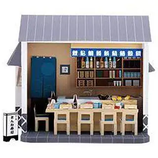 

3D Paper Model Of Sushi House IQ Handicraft Shop DIY Stereo Architecture Origami Model