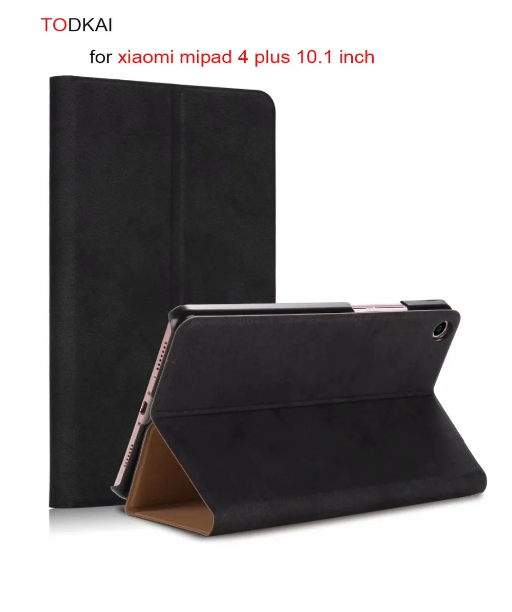 melhor Caso inteligente para xiaomi mi Pad 4 Mais casos capa Protetora Fique cove Para xiaomi mi Pad 4 mais mi pad4 10.1 polegada Tablet PC + filme
