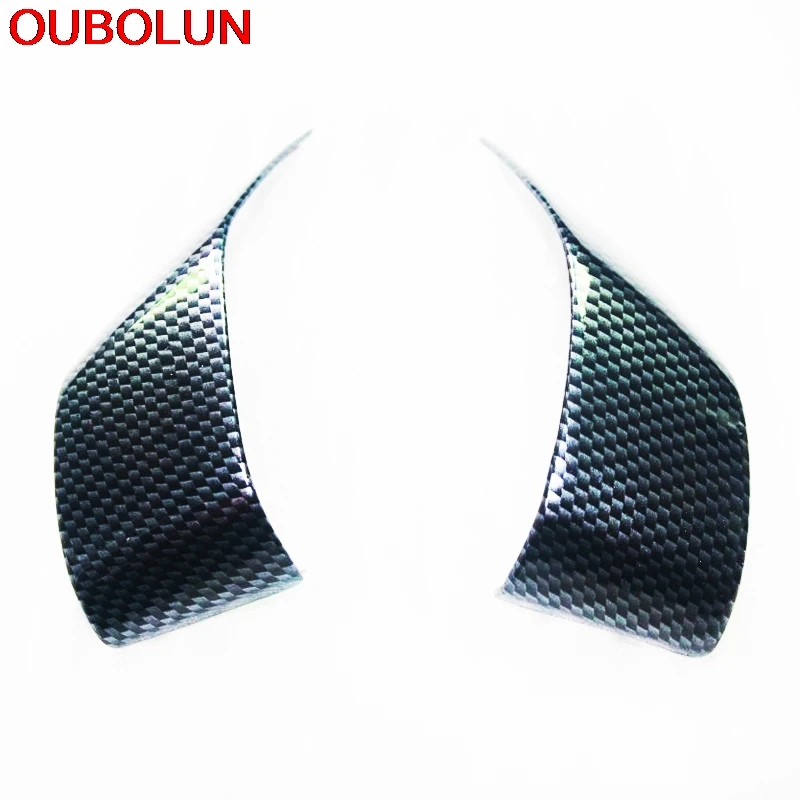 OUBOLUN интерьер ABS углеродное волокно окрашивание рулевого колеса отделка верхнего