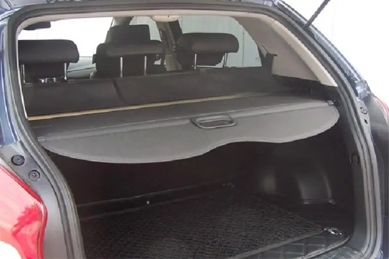 

Car Rear Trunk Security Shield Shade Cargo Cover For Ssangyong Korando 2014 2015 2016 2017 (Black beige)