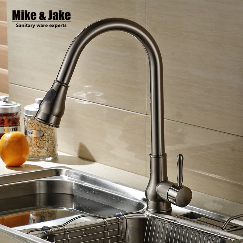 

Hot Sale Wholesale And Retail Promotion NEW Pull Out Brushed Nickel Pull Out Kitchen Faucet Sink Mixer Tap Swivel Spout