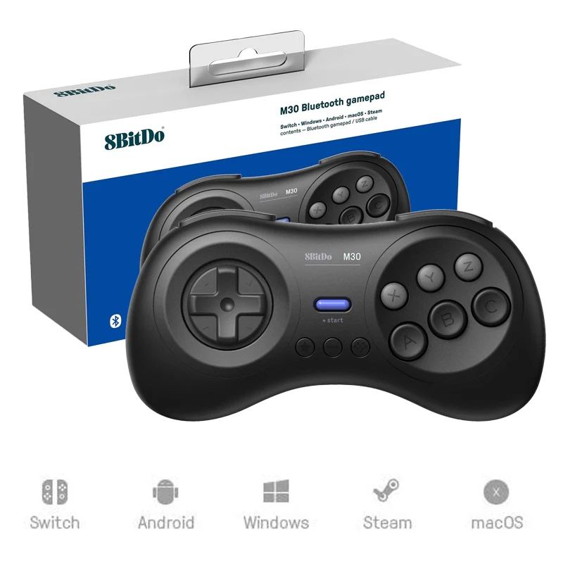 Оригинальный 8bitdo M30 Bluetooth геймпад для sega Genesis Mega Тип укрепления для nintendo переключатель Windows Android macOS пара