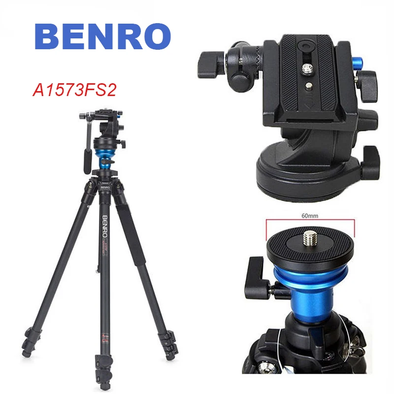 BENRO A1573FS2 Professional Video Camera Tripod S2 Photo/Video Head
