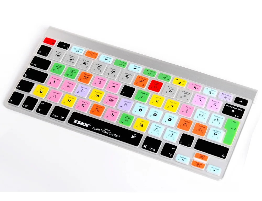 

XSKN USEU Functional Keyboard Cover Final Cut Pro 7 Shortcut Design Silicon Keyboard Protective Skin film for Macbook Pro Retina