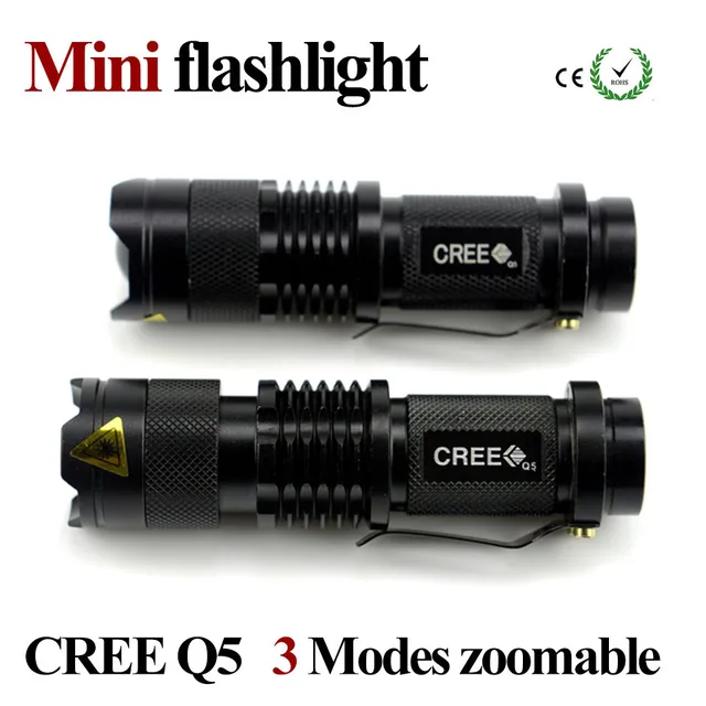 Mini LED Flashlight Waterproof Powerful Flashlight Zoomable 3 Modes LED Torch Portable linternas falshligth Camping ZK93
