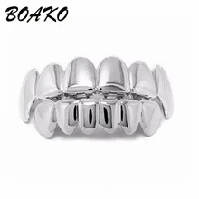 BOAKO 1 компл. Хип-хоп Топ и низ зубы Grillz зубные Зубы вампира шапки стимпанк для женщин MenBijoux Femme Украшения для тела CS реквизит