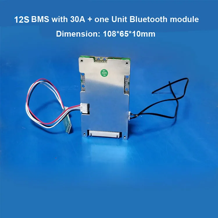 12S 50,4 V литий-ионный смарт Bluetooth BMS с 20A до 60A постоянным током для литий-полимерных или 18650 аккумуляторных батарей для электровелосипедов PCB