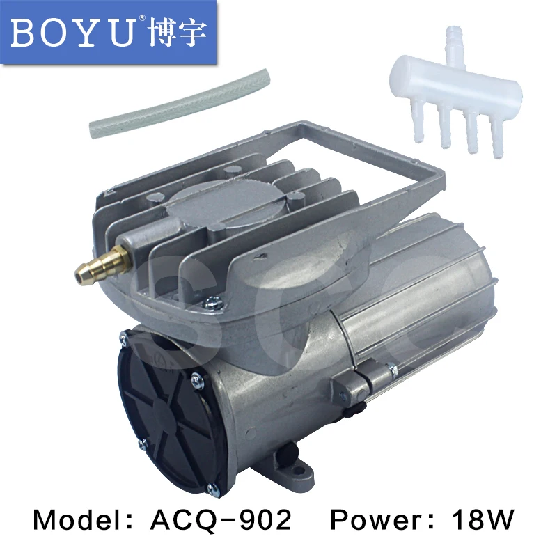 DC12V 0.06MPA воздушный насос 18 Вт для аквариума электромагнитный пруда Aquaponics