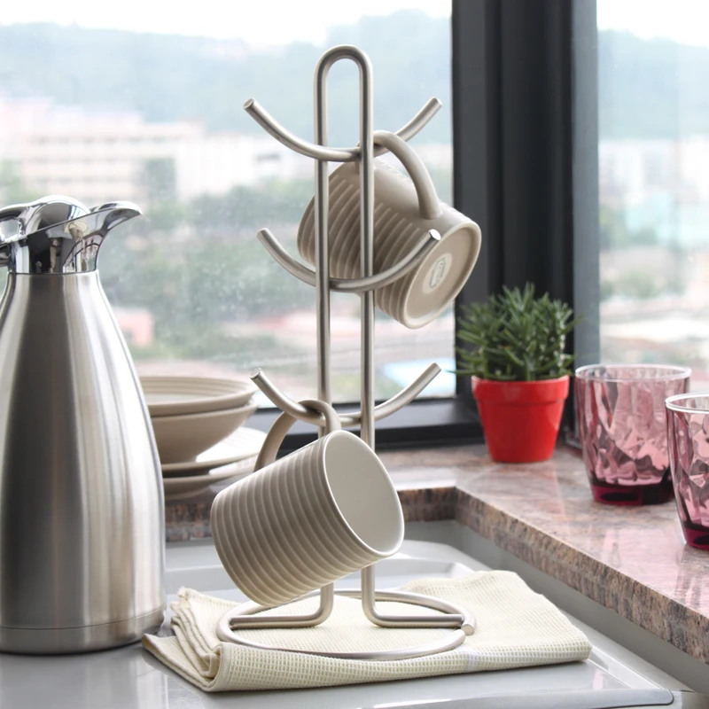 Kitchen Storage rack Standing Cup Of Coffee Organizer Coffee Tea Cup Storage Holder Stand Home Kitc