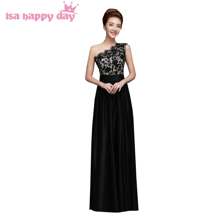 Griechischen Stil Einer Schulter Spitze Chiffon Lange Schwarz Womens Brautjungfer Kleider Plus Grossen High Fashion Kleid 2020 Spitze Up B2265 Bridesmaid Dresses Bridesmaid Dress Stylebridesmaid Dress Up Aliexpress
