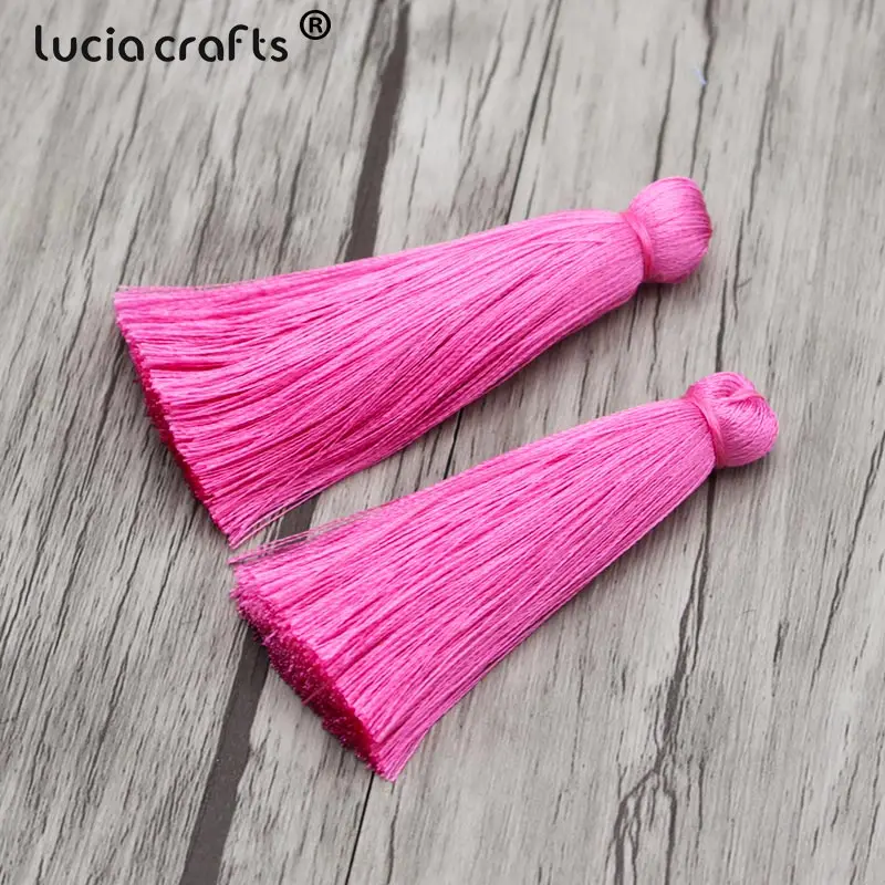 Lucia ремесла 70 мм разные цвета кисточкой для DIY украшения дома одежды сумка аксессуары 5 шт./партия I0109