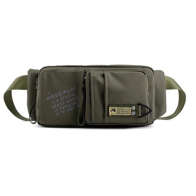 Высокое качество нейлоновый мужской ремень поясная сумка через плечо сумка для путешествий бум Слинг Грудь поясные сумки - Цвет: Army  Green
