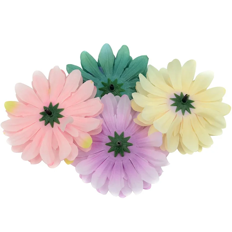 5 шт. дешевая шелковая искусственная Цветочная головка Dahlia Daisy для украшения