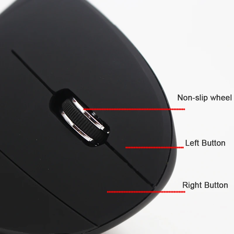 Вертикальная мышь Sovawin Беспроводная перезаряжаемая USB PC игровая эргономичная