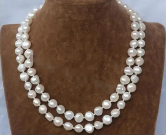 

Hot sale new Style >>>>> 11-12mm white baroque freshwater pearl necklace 32