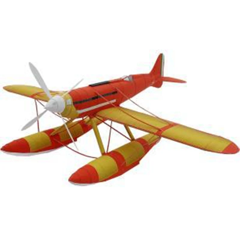 

3D DIY 1:24 38cm Macchi M.C.72 Seaplane Plane Aircraft Paper Model Assemble Hand Work Handmade Kids Toys Gift