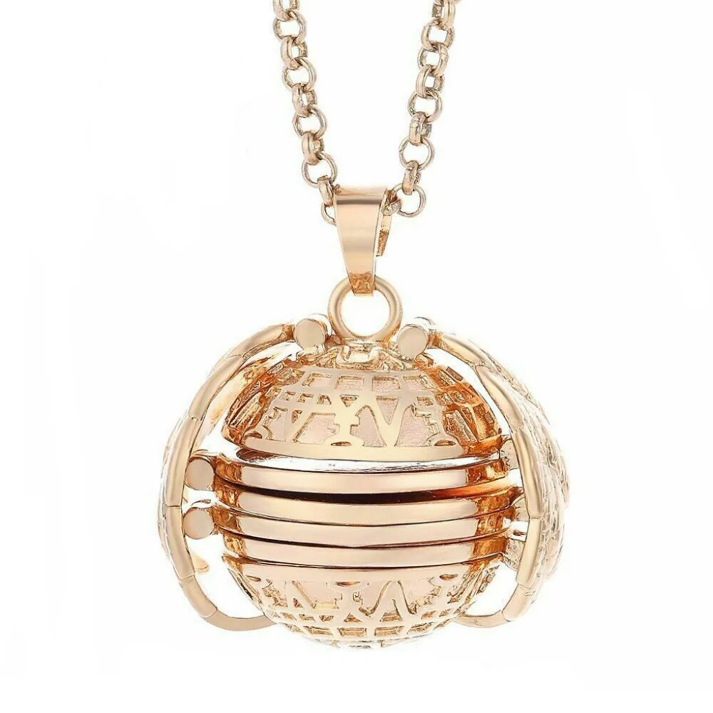 

New Magic Photo Pendant Memory Floating Locket Necklace Plated Angel Wings Flash Box Fashion Album Box Necklaces Car Pendant