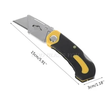 Профессиональный складной нож из нержавеющей стали, деревообрабатывающие ножи для кемпинга+ 3 лезвия, резак для бумаги, школьные принадлежности