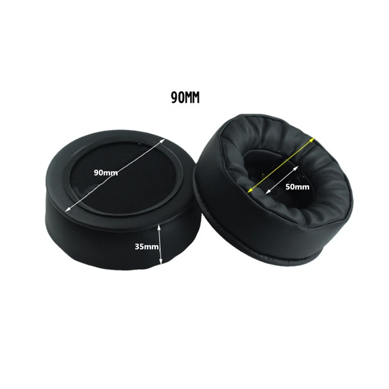 90mm Sheepskin Replacement Foam Ear Pads Cushions for Sony MDR-V700 Z700 for Sennheiser HD424 HD205 HD440 Headphones High Quality Earpads (4)