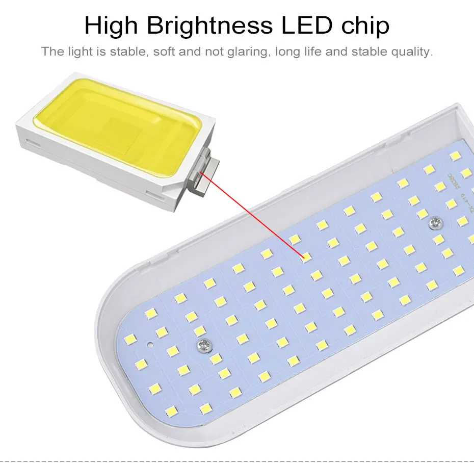 45 Вт, 60 Вт, E27 светодиодный лампы SMD2835 304 светодиодный s супер яркий Складной вентилятор угол лезвия Регулируемая потолочная лампа для дома энергосберегающие лампы A1