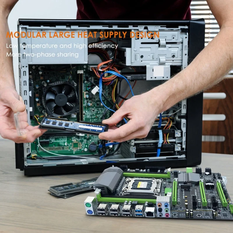 X79T Ddr3 Pc настольные компьютеры материнская плата Lga 2011 Cpu компьютер 4 канальный
