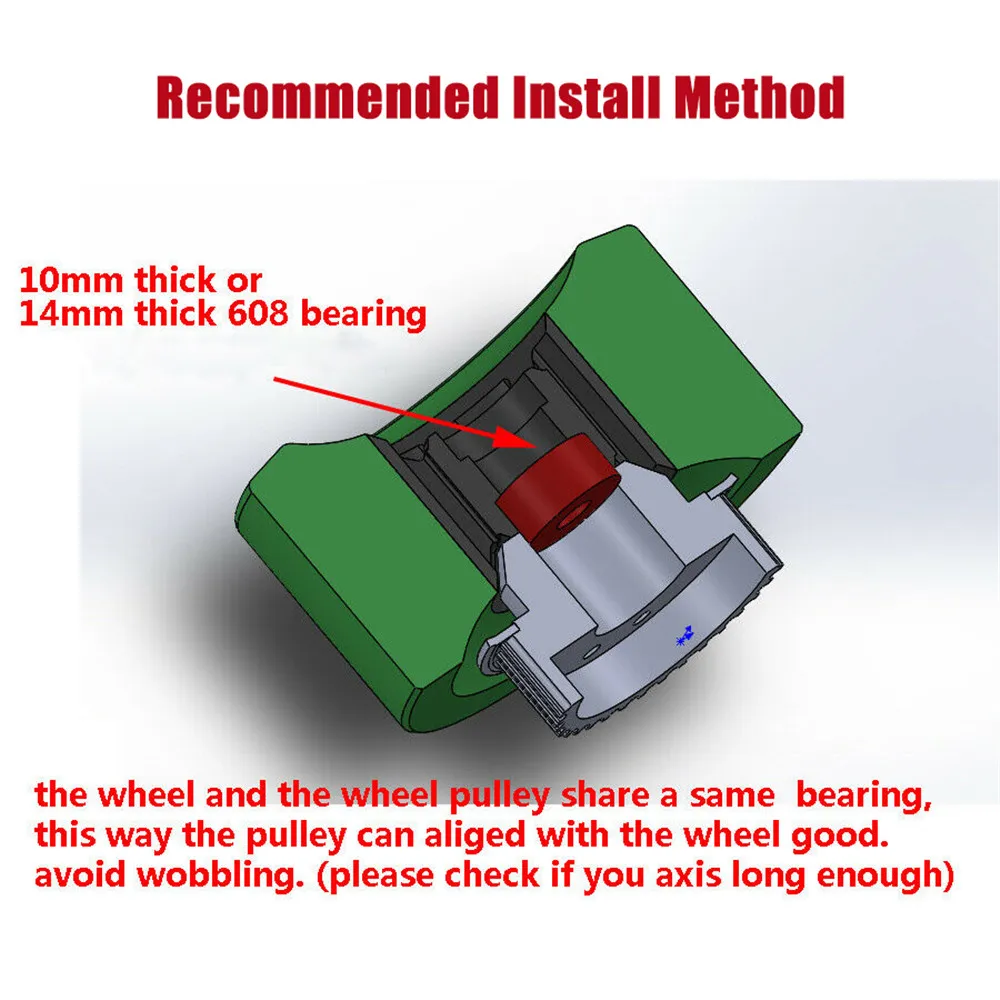 Зубчатый набор 5 м шкив колеса стопорное кольцо DIY для ABEC flywheels Электрический скейтборд для взрослых longboard алюминий