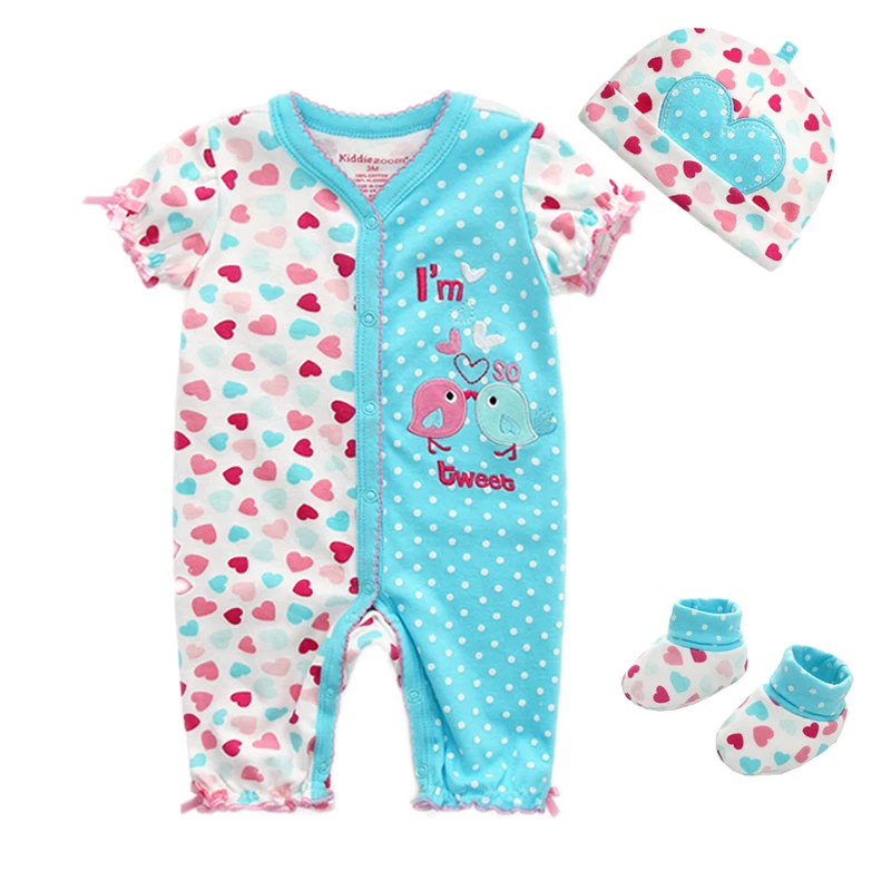Одежда унисекс для новорожденных Летний комбинезон для малышей от 0 до 9 месяцев, хлопковая одежда с короткими рукавами комплект для мальчиков и девочек, детские пижамы
