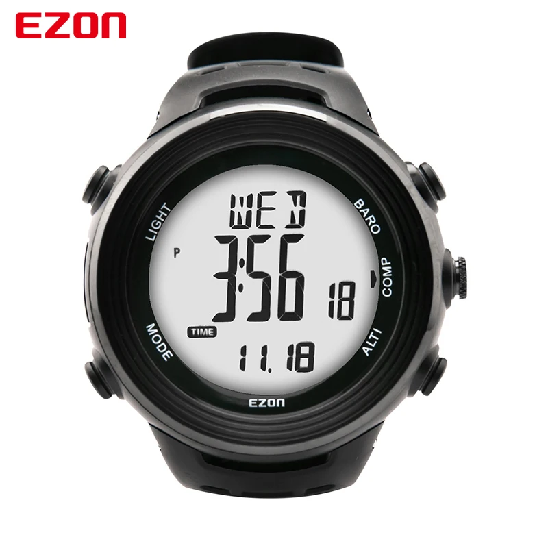 EZON H017E11 Многофункциональные Спортивные Часы 5ATM Водонепроницаемый Высотомер