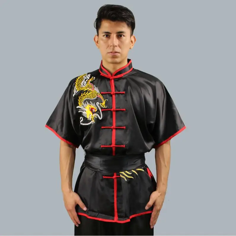 Черный Wushu/Одежда, униформа, костюм, крыло Чун, кунг-фу, Униформа, костюм для боевых искусств, форма шаолин, одежда FF2022 - Цвет: Черный