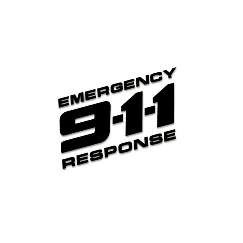 

Car Sticker 911 Emergency Response Reflective Vinyl Tuning Auto Motorcycle Decal
