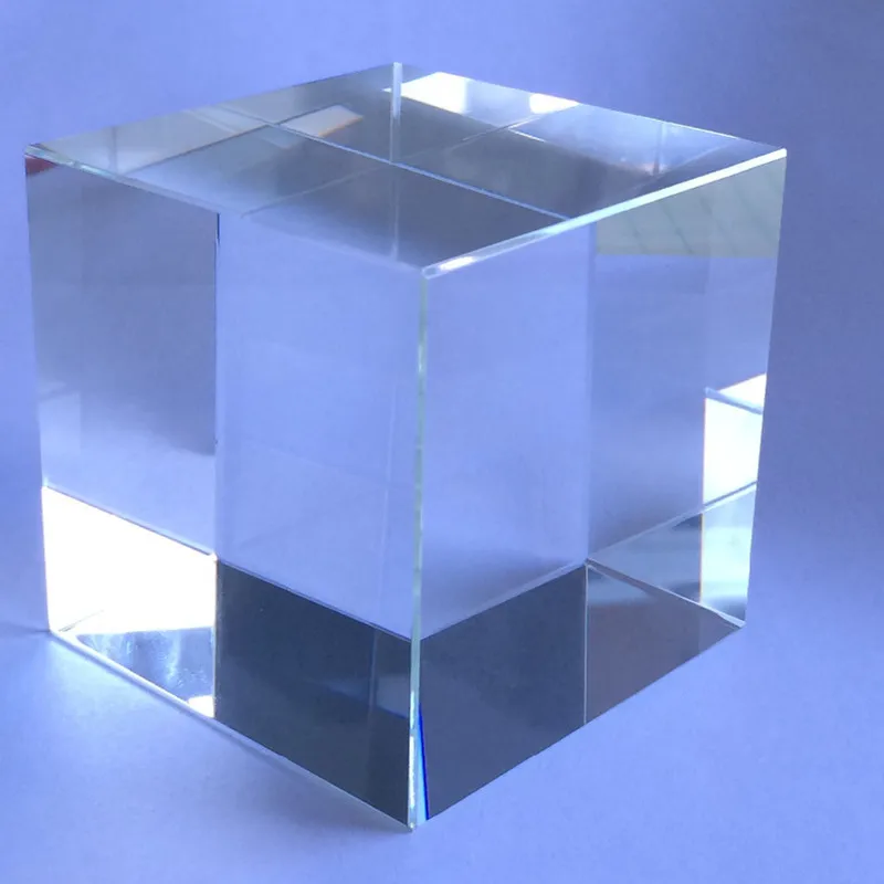 

Free shipping 60*60*60mm Clear K9 Crystal Blank Paperweight For Customized 3d or 2d laser Crystal Cube For Business Gifts