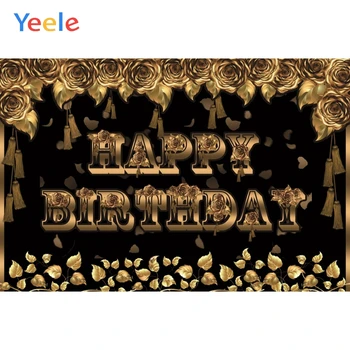 

Yeele Birthday Decor Photocall Party Flowers Leaves Photography Backdrops Personalized Photographic Backgrounds For Photo Studio