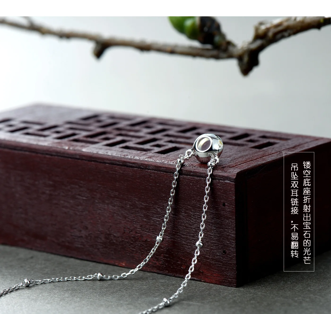 Новинка 925 года стерлингового серебра круглый натуральный лунный камень цепочки и ожерелья Высокое качество для женщин jewelry обувь для девоч