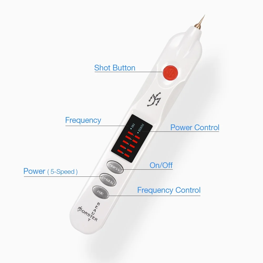 Профессиональная машинка для удаления татуировок от веснушек и морщин моль и двойных век, бородавок, темных пятен, татуировка шрамы, ионная ручка для удаления
