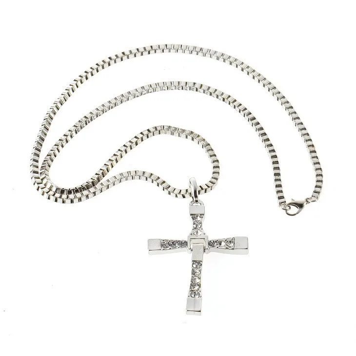 

New Male Necklace And Pendant Fashion Movie Jewelry Man Classic Cross Pendant Necklace Christmas Gift